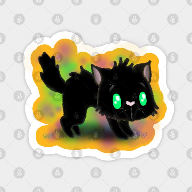 Scaredy Cat Sticker by Fickle and Fancy